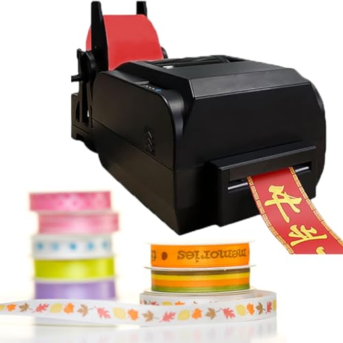 TBANVOO Mehrzeilen-Digitalbanddrucker, Satinband-Druckmaschine, Präge-Druckmaschine Für Verpackungen, Breite 25-108mm/20-50mm/12-20mm,Single von TBANVOO