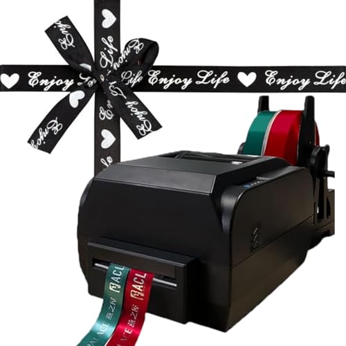 TBANVOO Personalisiertes Bandgerät Mit Bandhalter, Unterstützt 50+ Sprachen, Druckt Einfachen Text, Muster, Logos, Für Hochzeiten/Partys/Geburtstage,Double von TBANVOO