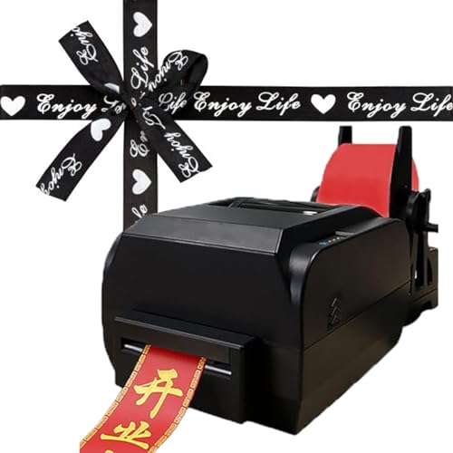 TBANVOO Personalisiertes Bandgerät Mit Bandhalter, Unterstützt 50+ Sprachen, Druckt Einfachen Text, Muster, Logos, Für Hochzeiten/Partys/Geburtstage,Single von TBANVOO