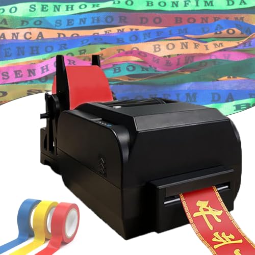 TBANVOO Satinband-Druckmaschine, Digitales Banddruckgerät Mit Bandhalter, Präge-Druckmaschine Für Geschenkverpackung, 150mm/S, Druckauflösung 200 DPI,Single TBANVOO Satinband-Druckmaschine, Digitales Banddruckgerät Mit Bandhalter, Präge-Druckmaschine Für Geschenkverpackung, 150mm/S, Druckauflösung 200 DPI,Single von TBANVOO