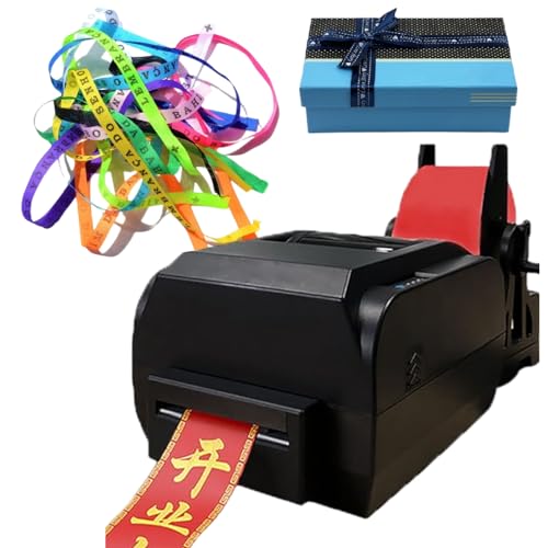 TBANVOO Satinband-Folienpräge-Druckmaschine, Digitales Banddruckgerät, Unterstützt 50+ Sprachen, Präge-Druckmaschine Für Verpackungen Für Weihnachtsfeiern,Single von TBANVOO