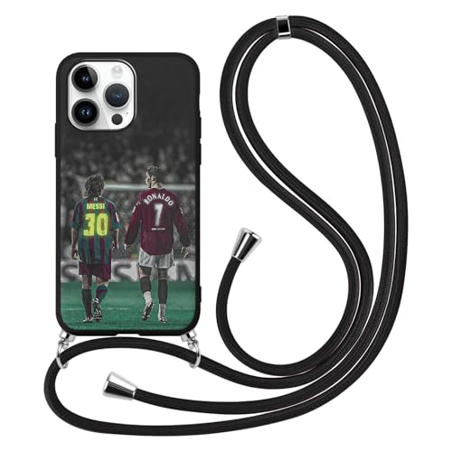 Handykette Handyhülle für Samsung Galaxy A33 5G 6.4" Hülle, Fußball Sport Soccer Muster 10 Design Motiv mit Necklace Stoßfeste Weiches Silikon Schutzhülle mit Kordel zum Umhängen Cover,Schwarz Handykette Handyhülle für Samsung Galaxy A33 5G 6.4" Hülle, Fußball Sport Soccer Muster 10 Design Motiv mit Necklace Stoßfeste Weiches Silikon Schutzhülle mit Kordel zum Umhängen Cover,Schwarz von TBNMBGY