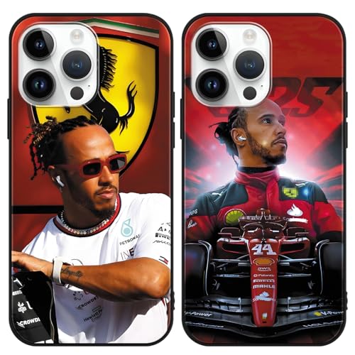 TBNMBGY 2 Stück Handyhülle für Apple iPhone 16 Pro Max Hülle 6.9", TPU Weich Ultra Dünn Silikon Schwarz Schutzhülle mit Rennfahrer F1 Formel1 Muster Ästhetik Design Bumper Case, Sport TBNMBGY 2 Stück Handyhülle für Apple iPhone 16 Pro Max Hülle 6.9", TPU Weich Ultra Dünn Silikon Schwarz Schutzhülle mit Rennfahrer F1 Formel1 Muster Ästhetik Design Bumper Case, Sport von TBNMBGY