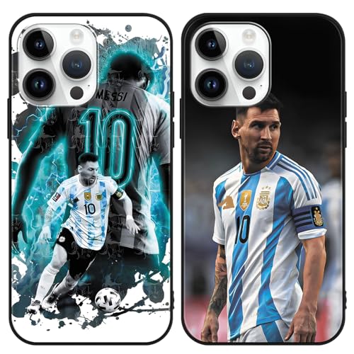TBNMBGY 2 Stück Handyhülle für iPhone 12/12 Pro Hülle 6.1", Weich TPU Silikon Schutzhülle mit Cool Sport Fußball Legend Player 10 Mode Muster, Stoßfest Bumper Case für Jungen Mädchen, Design TBNMBGY 2 Stück Handyhülle für iPhone 12/12 Pro Hülle 6.1", Weich TPU Silikon Schutzhülle mit Cool Sport Fußball Legend Player 10 Mode Muster, Stoßfest Bumper Case für Jungen Mädchen, Design von TBNMBGY