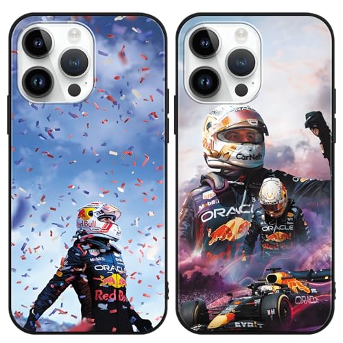 TBNMBGY 2 Stück Schutzhülle für iPhone 13 iPhone 14 Hülle 6.1", Formula 1 Rennfahrer Cool Muster Design Ästhetik, Silikon TPU Weich Schutzhülle Bumper Case für F1 Formel 1 Rennen Fans,Schwarz TBNMBGY 2 Stück Schutzhülle für iPhone 13 iPhone 14 Hülle 6.1", Formula 1 Rennfahrer Cool Muster Design Ästhetik, Silikon TPU Weich Schutzhülle Bumper Case für F1 Formel 1 Rennen Fans,Schwarz von TBNMBGY