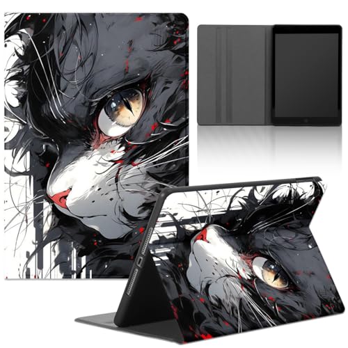 Tablet Hülle für Honor Pad X9 11.5",Cartoon Anime Cat Oil Painting Katze Aesthetic Niedlich Muster mit Weiche PU Leder Flip Silicone TPU Cover Stoßfest Verstellbar Ständer Tablet Case,cool von TBNMBGY