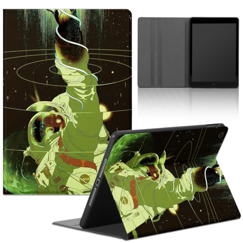 Tablet Hülle für Samsung Galaxy Tab A8 10,5" 2022/2021 SM-X200/X205, Cartoon Anime Niedlich Muster Art Ästhetik mit PU Leder Flip TPU Silicone Case Stoßfest Verstellbar Ständer Tablet Folio,Astronaut von TBNMBGY