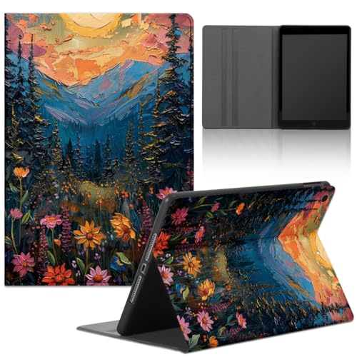 Tablet Hülle für iPad 9,7" 6./5. Generation 2018/2017, Cartoon Anime Niedlich Manga Muster Art Ästhetik mit PU Leder Flip TPU Silicone Case Stoßfest Verstellbar Ständer Tablet Folio,Ästhetik von TBNMBGY