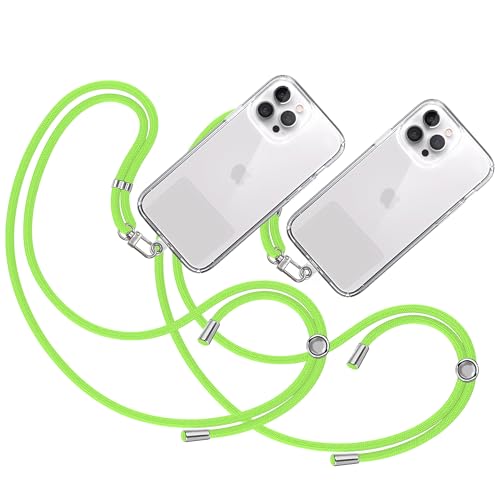 TBOC 2X Band Handykette Schlüsselband Kette Handyschnur [29] Zum Aufhängen Nacken Umhängen Universal für Handy mit Pad Handyband Patch Karabiner Hülle Handyhülle Lanyard Schlüsselbänder von TBOC