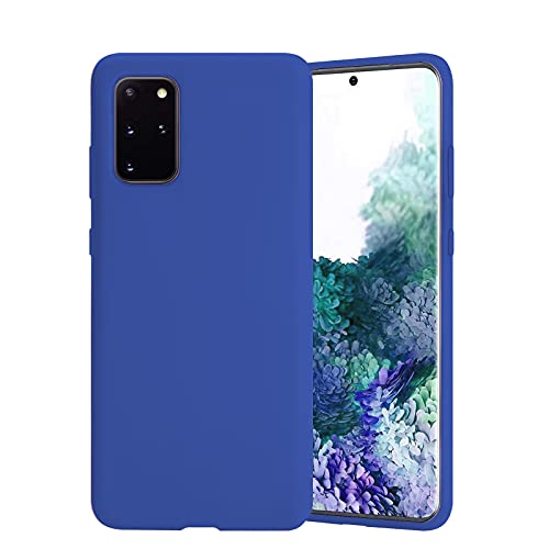 TBOC Blau Gel TPU Hülle Kompatibel mit Samsung Galaxy S20+ - Galaxy S20+ 5G [6.7 Zoll] Ultradünn Flexibel Silikon Gehäuse für Handy [Nicht Kompatibel mit Galaxy S20 Ultra] von TBOC