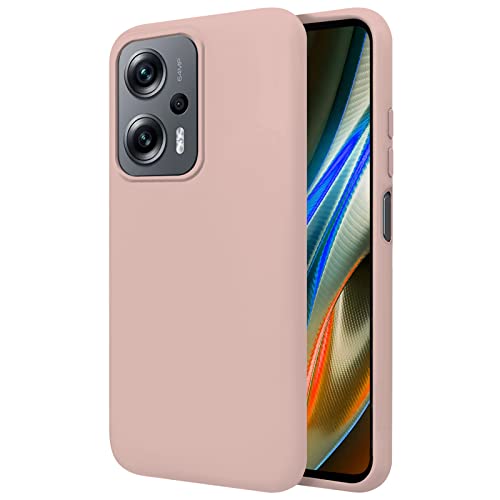 TBOC Hülle Kompatibel mit Xiaomi Redmi Note 11T Pro - Poco X4 GT [6.6"] Starre Hülle [Rosa] Flüssig Silikon [Soft Touch] Mikrofaser Innenfutter [Schützt Kamera] rutschfest Widerstandsfähige von TBOC