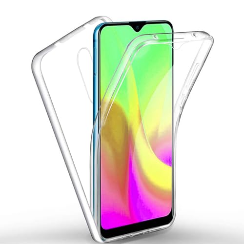TBOC Hülle für Xiaomi Redmi 8 [6.22"] - Cover [Transparent] Komplett [Silikon TPU] Full Body [360 Grad] Schutzhülle Vorder Hinten Seite Ultra Dünn Handy Anti Fingerabdruck von TBOC