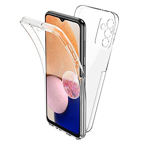 TBOC Hülle kompatibel mit Samsung Galaxy M52 5G [6.7 Zoll] - Cover [Transparent] Komplett [Silikon TPU] Full Body [360 Grad] Schutzhülle Vorder Hinten Seite Ultra Dünn Handy Anti Fingerabdruck von TBOC