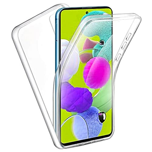 TBOC Hülle kompatibel mit Samsung Galaxy Note 10 Lite [6.7"] - Cover [Transparent] Komplett [Silikon TPU] Full Body [360 Grad] Schutzhülle Ultra Dünn Handy Anti Fingerabdruck von TBOC