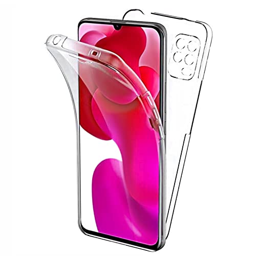 TBOC Hülle kompatibel mit Xiaomi Mi 10 Lite 5G [6.57 Zoll] - Cover [Transparent] Komplett [Silikon TPU] Full Body [360 Grad] Schutzhülle Vorder Hinten Seite Ultra Dünn Handy Anti Fingerabdruck von TBOC