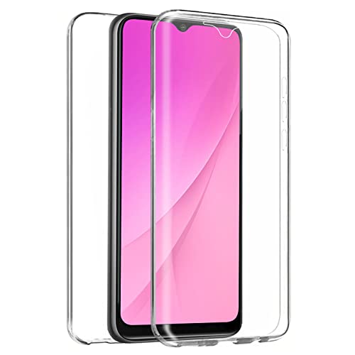 TBOC Hülle kompatibel mit Xiaomi Redmi A1 [6.52 Zoll] - Cover [Transparent] Komplett [Silikon TPU] Full Body [360 Grad] Schutzhülle Vorder Hinten Seite Ultra Dünn Handy Anti Fingerabdruck von TBOC