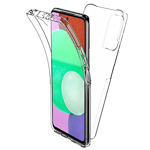 TBOC Hülle kompatibel mit Xiaomi Redmi Note 10 - Redmi Note 10S [6.43"] Cover [Transparent] Komplett [Silikon TPU] Full Body [360 Grad] Schutzhülle Vorder Hinten Seite Ultra Dünn Handy von TBOC