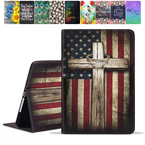TBXOSTN Schutzhülle für iPad 9./8./7. Generation (2021/2020/2019) 10,2 Zoll (26,7 cm), Premium-PU-Leder-Standabdeckung mit intelligenter automatischer Wake-/Sleep-Funktion für iPad Air (3. Generation) von TBXOSTN