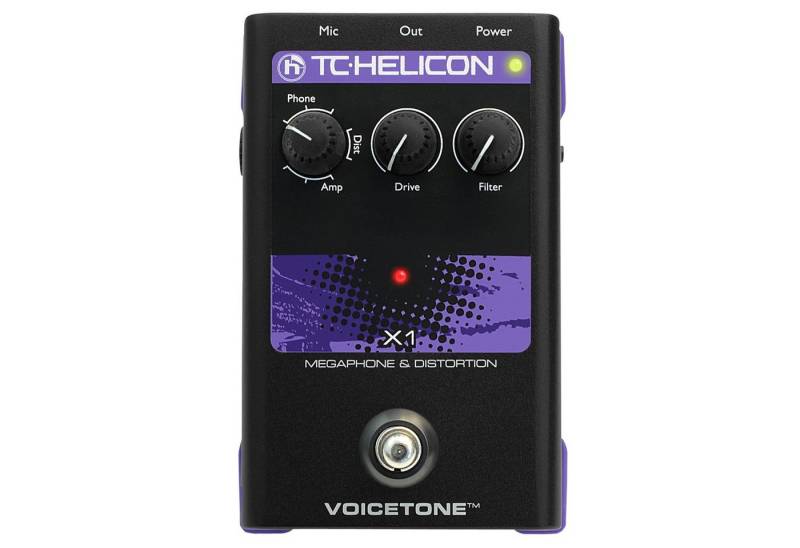 TC-Helicon Audio-Wandler, (VoiceTone X1 Megaphone Distortion Effect, Studio Hardware, Effektgeräte), VoiceTone X1 - Effektgerät von TC-Helicon