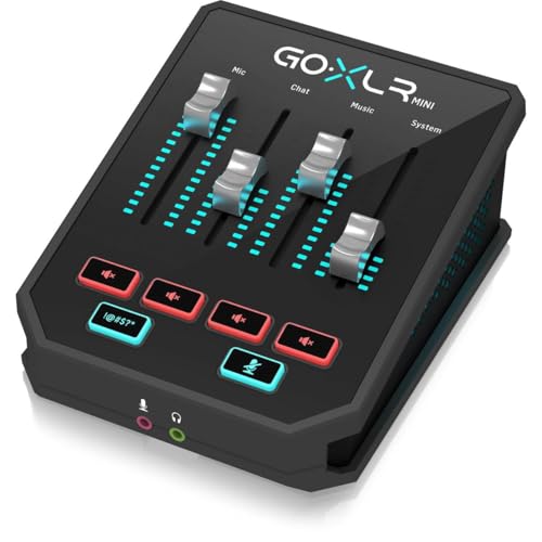 TC Helicon GoXLR MINI Online-Broadcast-Mixer mit USB/Audio-Interface und Midas-Vorverstärker von TC Helicon