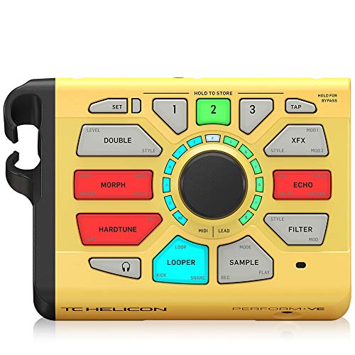 TC Helicon PERFORM-VE Revolutionärer Vocal Manipulator mit MIDI-Pitch-gesteuertem Sampling, Vocal Synth und One-Button Drum Looper von TC Helicon