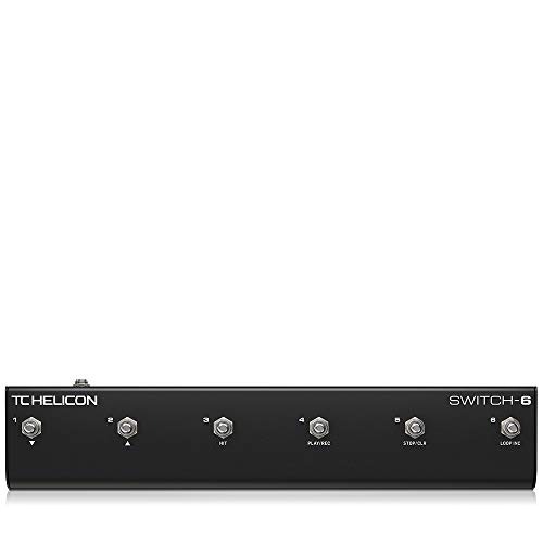 TC Helicon SWITCH-6 Robustes Zubehörpedal mit 6 Schaltern für erweiterte Effektsteuerung von TC Helicon