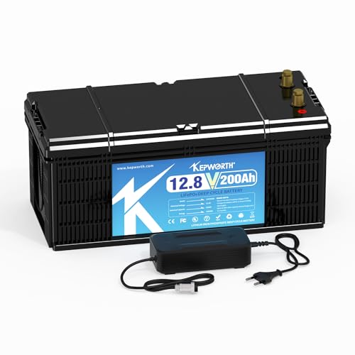 12 V 200 AH Lifepo4 Batterie mit Perfekter 200 AH BMS Support Serie und parallel für Schleppmotor, Golfwagen, Sonnensystem, Wohnmobil, Haushaltsgeräte von TCBWORTH