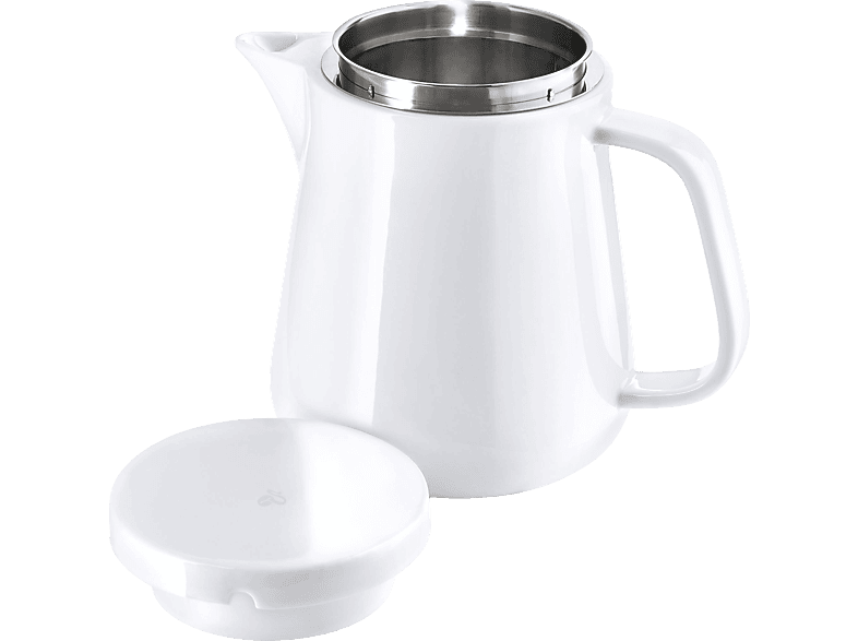 TCHIBO Keramik Kaffeebereiter Weiß/Silber von TCHIBO