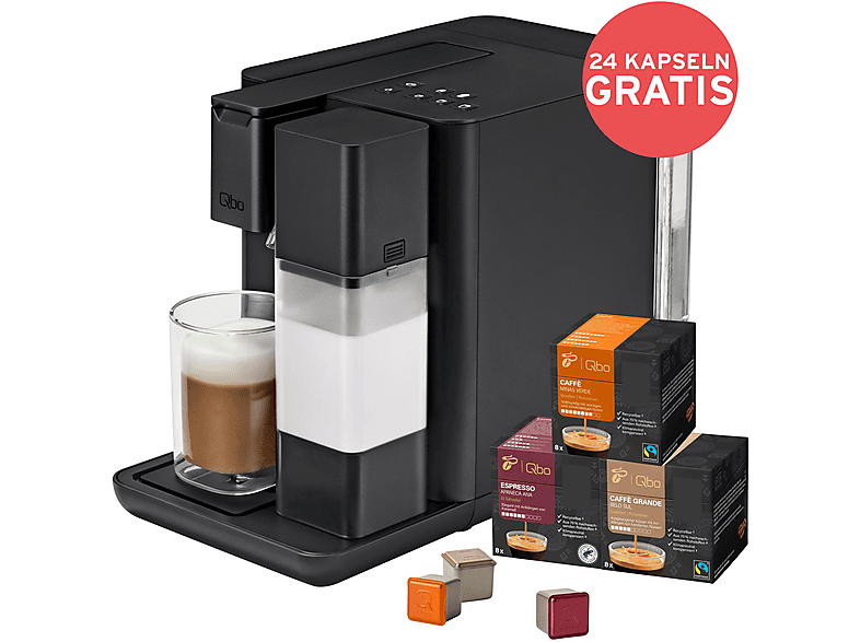 TCHIBO Qbo MILK MASTER + 24 Kapseln Kapselmaschine Schwarz TCHIBO Qbo MILK MASTER + 24 Kapseln Kapselmaschine Schwarz von TCHIBO
