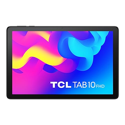 TCL 10 WiFi FHD Tablet 25,7 cm (10,1 Zoll) FHD, Octa-Core, 4 GB RAM, 128 GB Speicher, erweiterbar auf 256 GB durch MicroSD, 5500 mAh Akku, Android 11, Grau von TCL