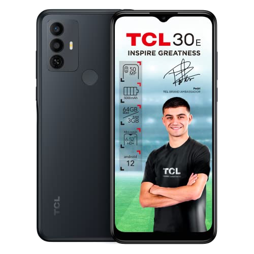 TCL 30E - Smartphone 64GB, 3GB RAM, Dual SIM, Space Grey von TCL