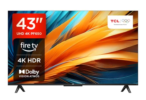 TCL 43PF650 43-Zoll 4K Ultra HD, HDR TV, Smart LED Fire TV (Dolby Vision, Dolby Atmos, DTS, HDR 10, Alexa integriert, Airplay2, Miracast) von TCL