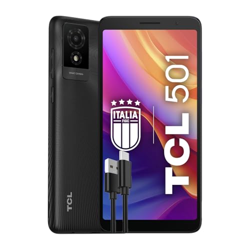 TCL 501– 4G-Smartphone 32 GB, 2 GB RAM, 6-Zoll-qHD-Display, Android 14 Go Edition, 5-MP-Kamera, 3000-mAh-Akku, Dual-Sim, 1 TB erweiterbarer Speicher, Ladegerät plus zusätzliches USB-C-Kabel,Dunkelgrau TCL 501– 4G-Smartphone 32 GB, 2 GB RAM, 6-Zoll-qHD-Display, Android 14 Go Edition, 5-MP-Kamera, 3000-mAh-Akku, Dual-Sim, 1 TB erweiterbarer Speicher, Ladegerät plus zusätzliches USB-C-Kabel,Dunkelgrau von TCL