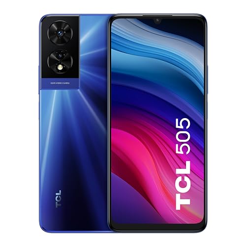 TCL 505 17,1 cm (6.75") Double SIM Android 14 4G USB Type-C 4 Go 128 Go 5010 mAh Bleu von TCL