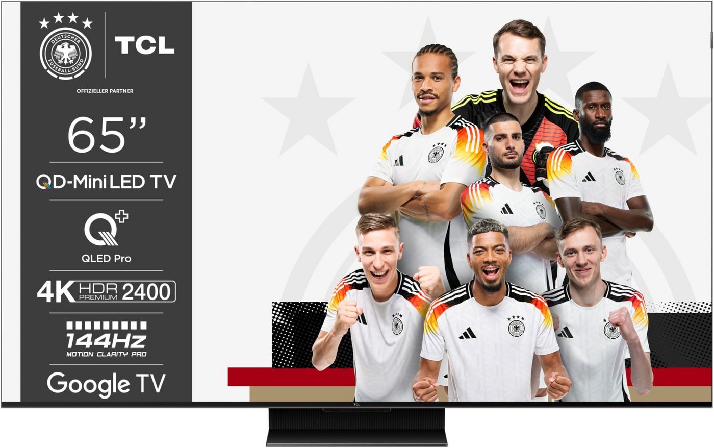 TCL 65C79N QLED-Fernseher (65.0 Zoll, 4K Ultra HD (3840 x 2160 Pixel), Smart TV mit Google TV, Dolby Vision IQ) von TCL