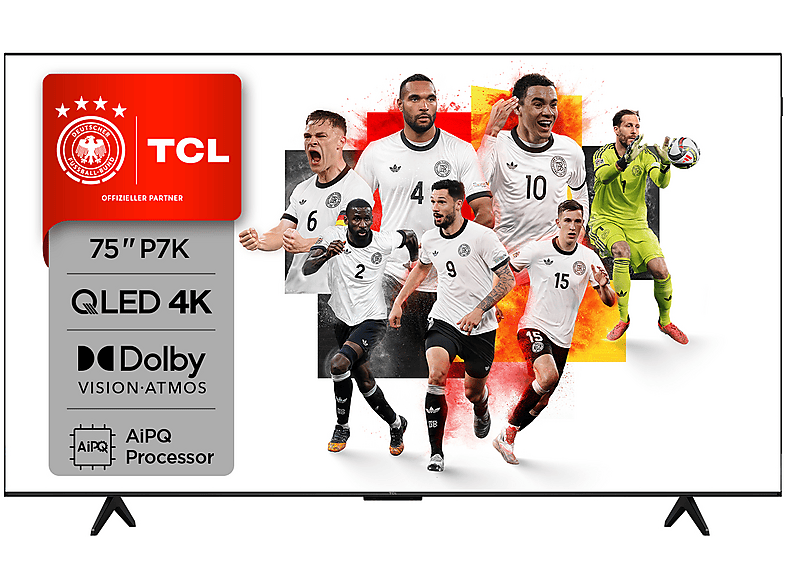 TCL 75P7K QLED TV (Flat, 75 Zoll / 191 cm, UHD 4K, SMART TV) von TCL
