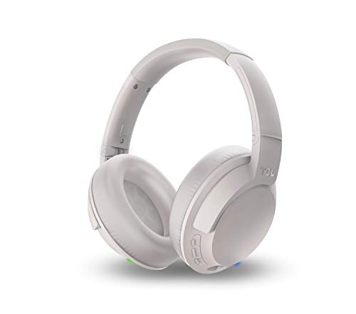 TCL ELIT400NC Over-Ear Bluetooth Kopfhörer mit ANC (22 h Wiedergabe, Hi-Res Audio, faltbar, Schnellladefunktion), Cement Gray von TCL