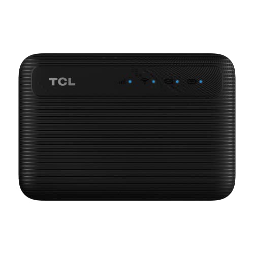 TCL Link Zone - MW63V, Mobiles Modem 4G, LTE (CAT.6), WiFi, Hotspot für bis zu 32 Benutzer, leicht und tragbar mit dedizierter Management-App, Schwarz [Italien] von TCL