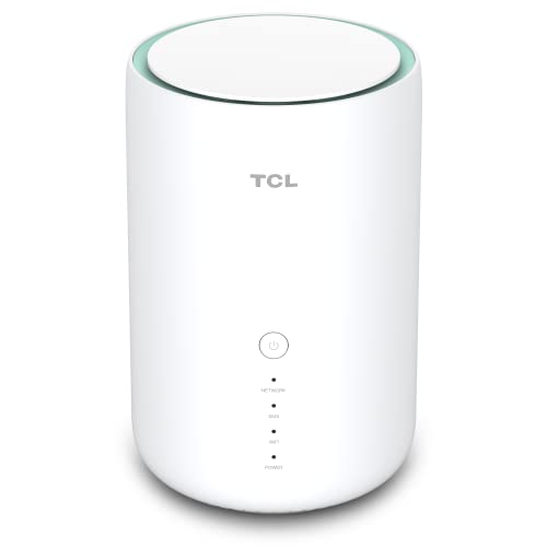 TCL LinkHub - HH130VM Home Station Router 4G, LTE (CAT 12/13), Dual Band, Gigabit, Unterstützung SIM-Karte, 3CA Standard, WiFi AC, Hotspot für bis zu 64 Benutzer, Weiß [Italien] von TCL