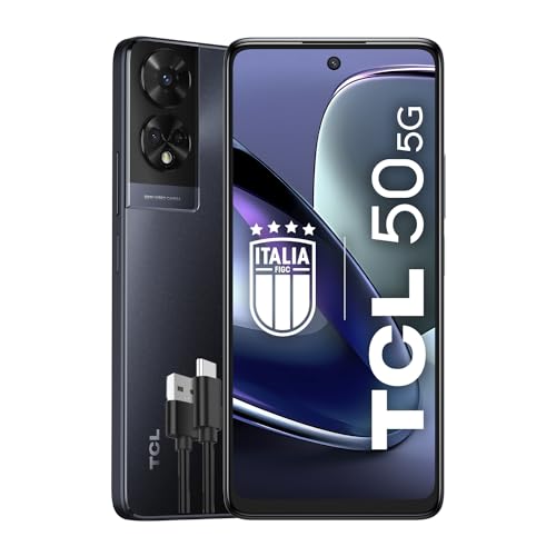 TCL Mobile 50 5G Smartphone, MediaTek Dimensity 6100plus Chipsatz, 6,56 Zoll HDplus 90Hz Display, 128 GB, 8 GB RAM, 4 GB und 4 GB RAM-Erweiterung, Dual Camera Hybrid 50 MP, Android 14, 5010 mAh TCL Mobile 50 5G Smartphone, MediaTek Dimensity 6100plus Chipsatz, 6,56 Zoll HDplus 90Hz Display, 128 GB, 8 GB RAM, 4 GB und 4 GB RAM-Erweiterung, Dual Camera Hybrid 50 MP, Android 14, 5010 mAh von TCL