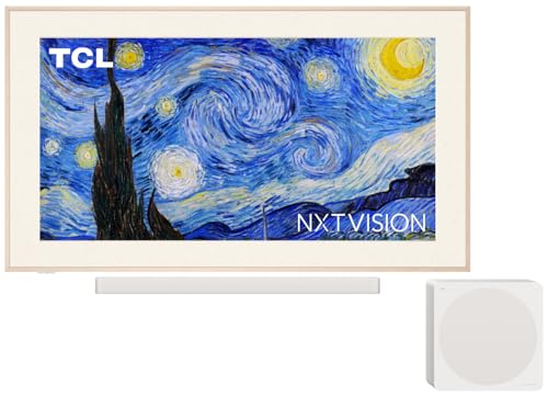 TCL NXTVISION A300 PRO 55 Zoll QLED PRO 4K UHD Fernseher, 4K HDR PRO, Matter Bildschirm, Smart Google TV (Dolby Vision IQ & Dolby Audio, 144Hz Motion Clarity Pro) von TCL