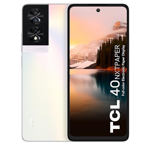 TCL Opalescent 40 NXTPAPER 4G Smartphone, 16 cm (6,78 Zoll) Display (90 Hz, 16 GB (8 + 8) – 256 GB, erweiterbar MicroSD, Dual-SIM, 50 MP Kamera, Selfie-Kamera 32 MP, Akku 5010 mAh, Dual-Lautsprecher, von TCL