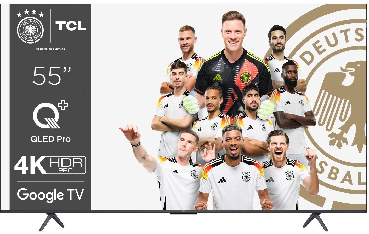 TCL T7B 55T7B Fernseher 139,7 cm (55) 4K Ultra HD Smart-TV WLAN Schwarz - Titan 600 cd/m² (55T7B) von TCL