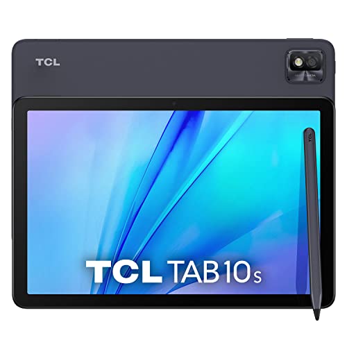 TCL TAB 10s WIFI Tablet (2021) inkl. passive Pen, 10.1 Zoll FHD-Display, Octa-Core Prozessor, 8000mAh Akku, 32 GB Speicher, 3 GB RAM, 8 MP Rückkamera / 5 MP Frontkamera, Android 10, Farbe: Gray von TCL