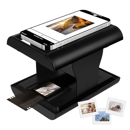 TCNEWCL 35 mm Negativ Diascanner, Mobile Film Scanner zur Umwandlung Alter Dias in Digitale Bilder, Tragbarer und zusammenklappbarer Filmscanner mit LED-Licht von TCNEWCL