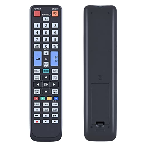 BN59-01015A Ersatz-Fernbedienung Kompatibel für Samsung TV UE32C5100 UE32C5100QW UE37C5100 UE37C5100QW UE40C5100 UE40C5100QW UE46C5100 UE46C5100QW UE40C6000RWXZF - Keine Einrichtung erforderlich von TCNOUMT