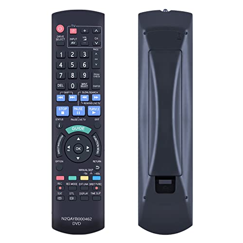 TCNOUMT N2QAYB000462 Fernbedienung passend für Panasonic DVD-Recorder DMR-EX86EB DMR-EX86EB-K DMR-EX773EB DMR-EX773EB-K DMR-EX83EB DMR-EX84C DMR-EX769EB DMR-EX72SEG TCNOUMT N2QAYB000462 Fernbedienung passend für Panasonic DVD-Recorder DMR-EX86EB DMR-EX86EB-K DMR-EX773EB DMR-EX773EB-K DMR-EX83EB DMR-EX84C DMR-EX769EB DMR-EX72SEG von TCNOUMT