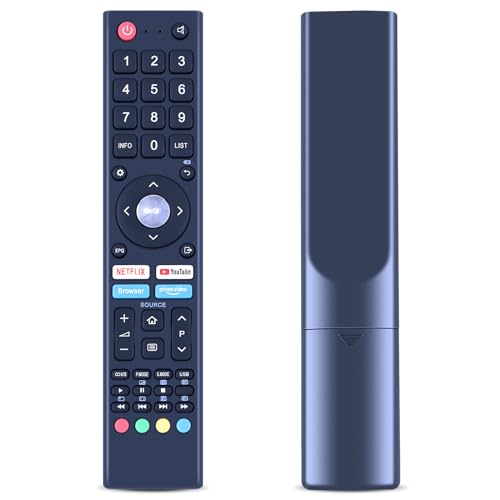 Neu GCBLTV02BDBIR Fernbedienung Passend für ChangHong CHiQ TV L32H7L L32H5S L32H7N L40H7N U43H7A U43H7L L43H7N U50H7N U55H7L U55H7LX U55H7N U58G7N L55H7N-Keine Einrichtung erforderlich von TCNOUMT