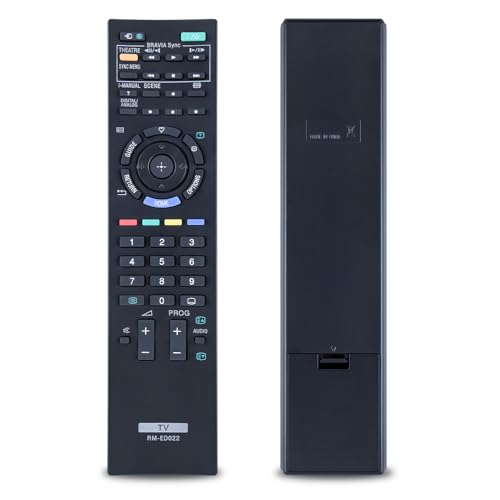 Neu RM-ED022 Ersatzfernbedienung Passend für Sony Bravia TV KDL-22BX200 KDL-26EX302 KDL-32EX301 KDL-32NX500 KDL-37EX401 KDL-40BX400 KDL-40EX401 KDL-40EX600 von TCNOUMT