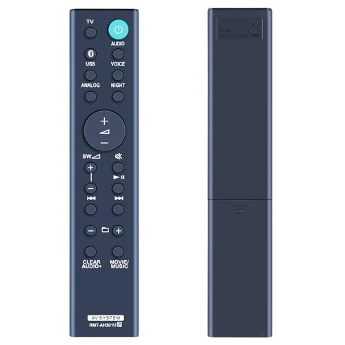 TCNOUMT Neue RMT-AH301U Fernbedienung Ersatz für Sony Sound Bar AV System HT-MT300 HT-MT301 HT-MT300/B HT-MT300/W RMTAH301U SAMT300 SAMT301 SA-MT300 SA-MT301 TCNOUMT Neue RMT-AH301U Fernbedienung Ersatz für Sony Sound Bar AV System HT-MT300 HT-MT301 HT-MT300/B HT-MT300/W RMTAH301U SAMT300 SAMT301 SA-MT300 SA-MT301 von TCNOUMT